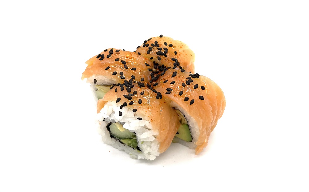 Uramaki smoking zalm 4 stuks