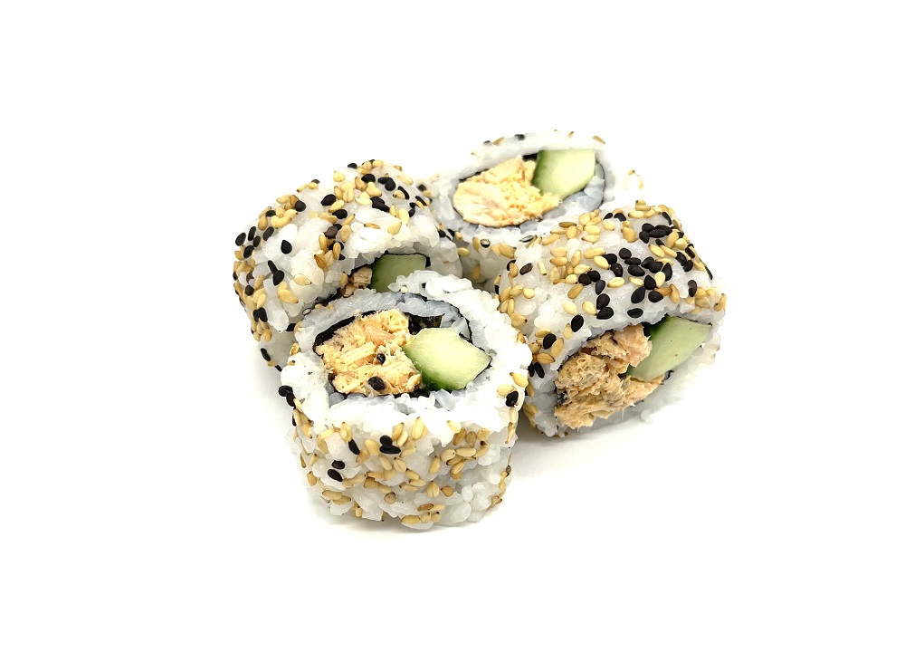 Uramaki zalmsalade 4 stuks