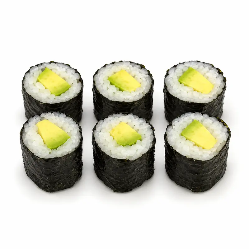 Hosomaki avocado 6 stuks